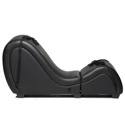 Detachable Kinky Couch Sex Chaise with Love Pillows - Black