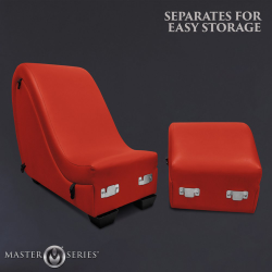 Detachable Kinky Couch Sex Chaise with Love Pillows - Red