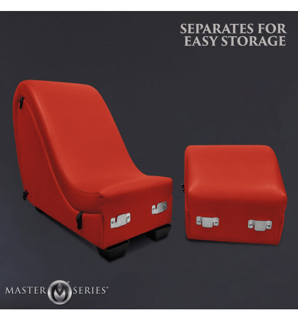 Detachable Kinky Couch Sex Chaise with Love Pillows - Red
