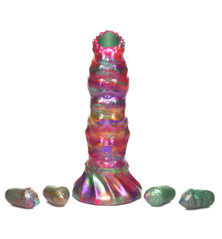 Larva Silicone Ovipositor Dildo with Eggs
