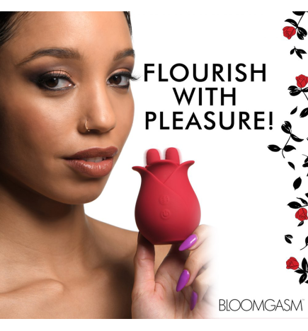 10X Fondle Massaging Rose Silicone Clit Stimulators
