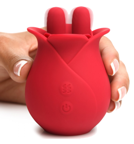 10X Fondle Massaging Rose Silicone Clit Stimulators