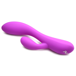 10X Flexible Silicone Rabbit Vibrator - Purple