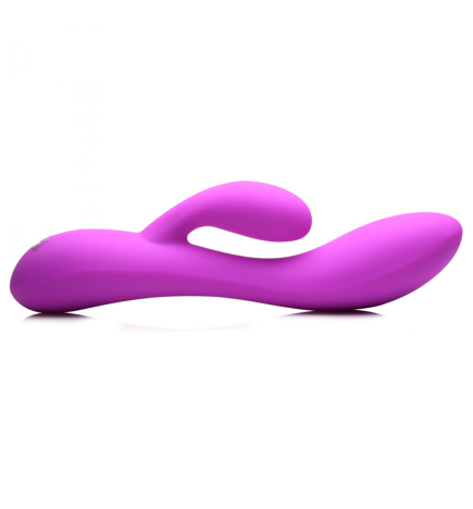 10X Flexible Silicone Rabbit Vibrator - Purple