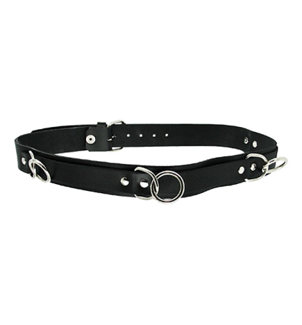 Strict Leather Punk Bondage Belt