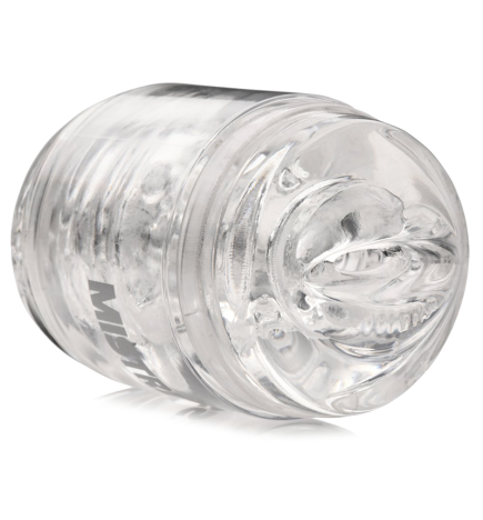 Double Shot Mouth and Pussy Stroker - Clear