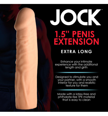 Extra Long 1.5 Inch Penis Extension - Light