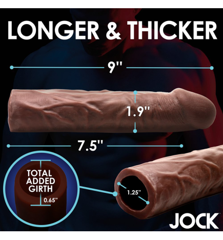 Extra Long 1.5 Inch Penis Extension - Dark