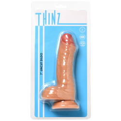 Thinz 7 Inch Uncut Dildo with Balls