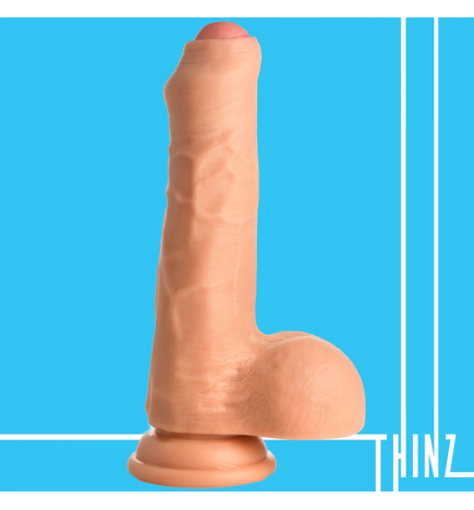 Thinz 7 Inch Uncut Dildo with Balls