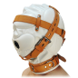 Strict Leather Total Sensory Deprivation White Leather Hood