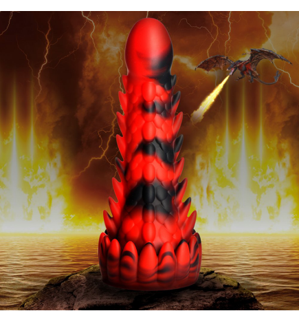 Demon Rising Scaly Dragon Silicone Dildo