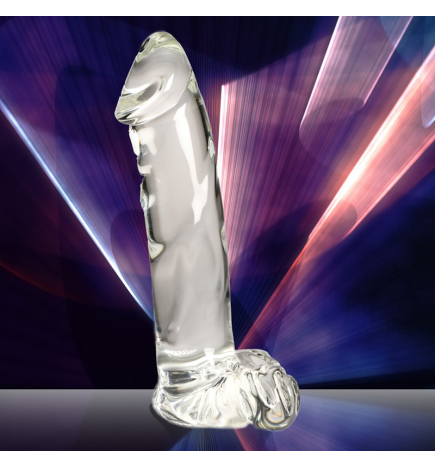 Glass Dildo with Balls