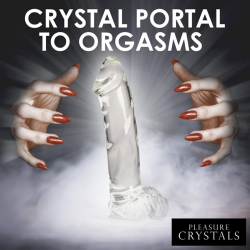 Glass Dildo with Balls