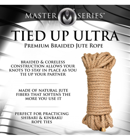 Premium Braided Jute Bondage Rope - 50 Feet