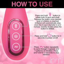 Extreme-G Inflating G-Spot Silicone Vibrator